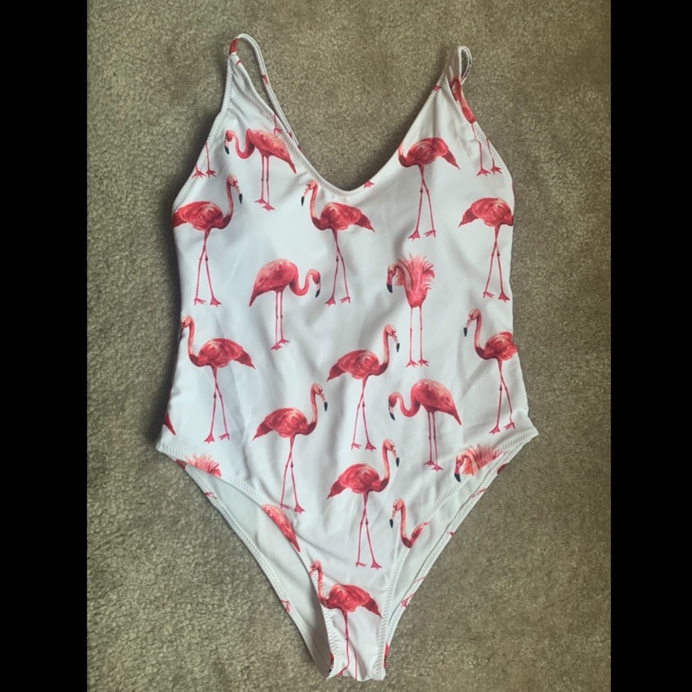 Flamingo bathing suit 🦩